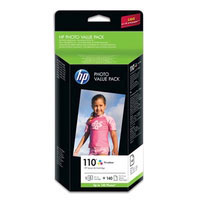 Paquete eco. de papel fotog. HP serie 110 - 140 hojas/10 x 15 cm (Q8898AE#251)